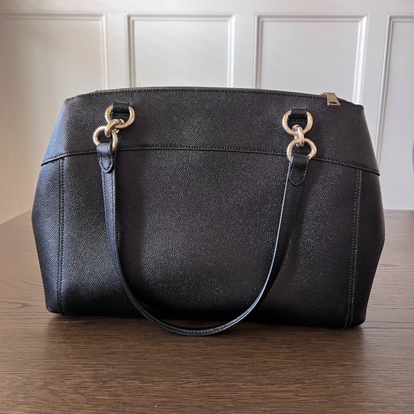 Coach Carryall Mini Brooke Light Goldlack Leather Shoulder Bag - Picture 4 of 16